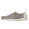Wally Break Stitch - Grey 1 Wally Break Stitch - Grey -Timeless Shoes Shop 110793297 WALLY LINEN NATURAL GREY LEFT 1