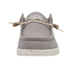 Wally Break Stitch - Grey -Timeless Shoes Shop 110793297 WALLY LINEN NATURAL GREY LEFT 4 1