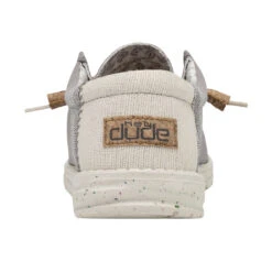 Wally Break Stitch - Grey -Timeless Shoes Shop 110793297 WALLY LINEN NATURAL GREY LEFT 5