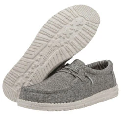 Wally Blend - Iron 10 Wally Blend - Iron -Timeless Shoes Shop 112473915 WALLY ECO LINEN IRON LEFT 3