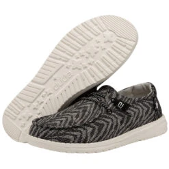Wendy Woven - Zebra Black Stripe -Timeless Shoes Shop 121414740 WENDY ZEBRA BLACK STRIPE LEFT 3