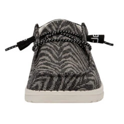 Wendy Woven - Zebra Black Stripe -Timeless Shoes Shop 121414740 WENDY ZEBRA BLACK STRIPE LEFT 4