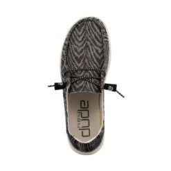 Wendy Woven - Zebra Black Stripe -Timeless Shoes Shop 121414740 WENDY ZEBRA BLACK STRIPE LEFT 6