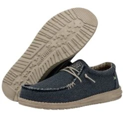 Wally Braided - Blue Night -Timeless Shoes Shop 40003 4NM WALLY BRAIDED BLUE NIGHT LEFT 3