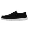 Wally Slub Canvas - Black 1 Wally Slub Canvas - Black -Timeless Shoes Shop 40009 001 WALLYSLUBCANVAS BLACK LEFTSIDE