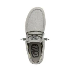 Wally Sox Triple Needle - Fog -Timeless Shoes Shop 40020 1HA WALLYSOXTRIPLENEEDLE FOG LEFTTOP