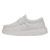 Wally Toddler Slub Canvas - White -Timeless Shoes Shop 40029 100 WALLYTODDLERSLUBCANVAS WHITE LEFTSIDE