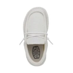 Wally Toddler Slub Canvas - White 13 Wally Toddler Slub Canvas - White -Timeless Shoes Shop 40029 100 WALLYTODDLERSLUBCANVAS WHITE LEFTTOP