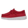 Wally Toddler Slub Canvas - Red -Timeless Shoes Shop 40029 610 WALLYTODDLERSLUBCANVAS RED LEFTSIDE 1