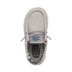 Wally Toddler Patriotic - Off White Patriotic -Timeless Shoes Shop 40031 1K1 WALLYTODDLERPATRIOTIC OFFWHITEPATRIOTIC LEFTTOP