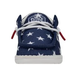 Wally Toddler Patriotic - American Flag -Timeless Shoes Shop 40031 9CW WALLYTODDLERPATRIOTIC AMERICANFLAG LEFTFRONT