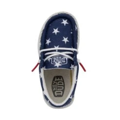 Wally Toddler Patriotic - American Flag -Timeless Shoes Shop 40031 9CW WALLYTODDLERPATRIOTIC AMERICANFLAG LEFTTOP
