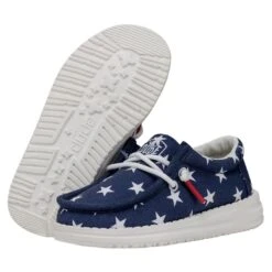 Wally Toddler Patriotic - American Flag -Timeless Shoes Shop 40031 9CW WALLYTODDLERPATRIOTIC AMERICANFLAG PAIRBOTTOM