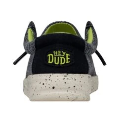 Wally Toddler Stretch - Navy Speckle -Timeless Shoes Shop 40035 4MP WALLYTODDLERSTRETCH NAVYSPECKLE LEFTBACK