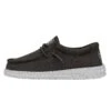 Wally Youth Slub Canvas - Dark Grey 2 Wally Youth Slub Canvas - Dark Grey -Timeless Shoes Shop 40044 029 WALLYYOUTHSLUBCANVAS DARKGREY LEFTSIDE