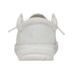 Wally Youth Slub Canvas - White 12 Wally Youth Slub Canvas - White -Timeless Shoes Shop 40044 100 WALLYYOUTHSLUBCANVAS WHITE LEFTBACK