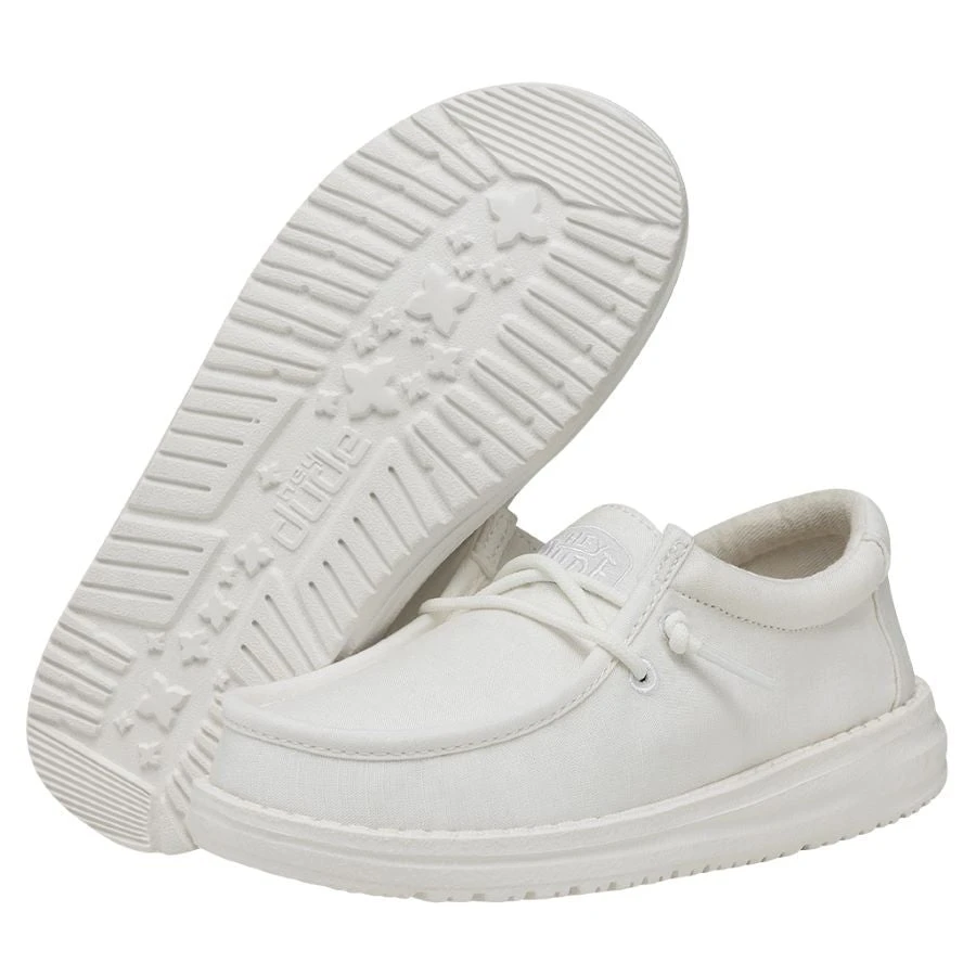 Wally Youth Slub Canvas - White 5 Wally Youth Slub Canvas - White - Image 3
