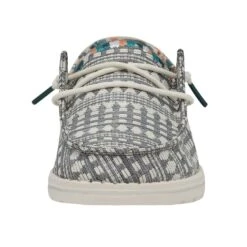 Wendy Boho - Embroidery Grey -Timeless Shoes Shop 40054 1KM WENDYBOHO EMBROIDERYGREY LEFTFRONT