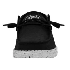Wendy Slub Canvas - Black 11 Wendy Slub Canvas - Black -Timeless Shoes Shop 40063 001 WENDY SLUB CANVAS BLACK LEFT 4