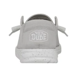 Wendy Slub Canvas - Light Grey -Timeless Shoes Shop 40063 007 WENDYSLUBCANVAS LIGHTGREY LEFTBACK