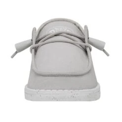 Wendy Slub Canvas - Light Grey -Timeless Shoes Shop 40063 007 WENDYSLUBCANVAS LIGHTGREY LEFTFRONT