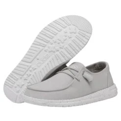 Wendy Slub Canvas - Light Grey -Timeless Shoes Shop 40063 007 WENDYSLUBCANVAS LIGHTGREY PAIRBOTTOM