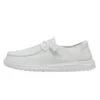 Wendy Slub Canvas - White -Timeless Shoes Shop 40063 100 WENDY SLUB CANVAS WHITE LEFT 1