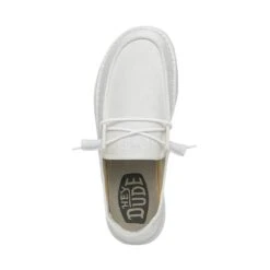 Wendy Slub Canvas - White -Timeless Shoes Shop 40063 100 WENDY SLUB CANVAS WHITE LEFT 6