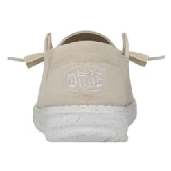 Wendy Slub Canvas - Natural -Timeless Shoes Shop 40063 106 WENDYSLUBCANVAS NATURAL LEFTBACK