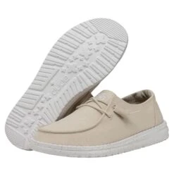 Wendy Slub Canvas - Natural -Timeless Shoes Shop 40063 106 WENDYSLUBCANVAS NATURAL PAIRBOTTOM