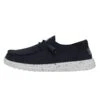 Wendy Slub Canvas - Navy -Timeless Shoes Shop 40063 410 WENDYSLUBCANVAS NAVY LEFTSIDE 1