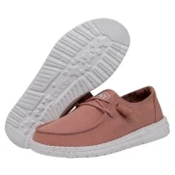 Wendy Slub Canvas - Terracotta -Timeless Shoes Shop 40063 6VE WENDYSLUBCANVAS TERRACOTTA PAIRBOTTOM