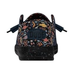 Wendy Funk Slub Blanket - Midnight Rain -Timeless Shoes Shop 40066 4MK WENDYFUNKSLUBBLANKET MIDNIGHTRAIN LEFTBACK