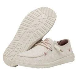 Wendy Stretch Boho Fleur - Sand -Timeless Shoes Shop 40082 202 WENDYSTRETCHBOHOFLUER SAND PAIRBOTTOM