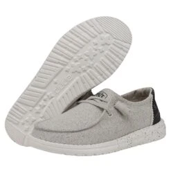 Wendy Woven - Light Grey -Timeless Shoes Shop 40098 007 WENDYWOVEN LIGHTGREY PAIRBOTTOM