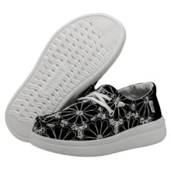 Wendy Youth Rise Eyelet - Black -Timeless Shoes Shop 40108 001 WENDY YOUTH RISE EYELET BLACK LEFT 3