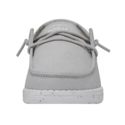 Wendy Youth Slub Canvas - Light Grey -Timeless Shoes Shop 40143 007 WENDYYOUTHSLUBCANVAS LIGHTGREY LEFTFRONT 1