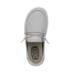 Wendy Youth Slub Canvas - Light Grey -Timeless Shoes Shop 40143 007 WENDYYOUTHSLUBCANVAS LIGHTGREY LEFTTOP