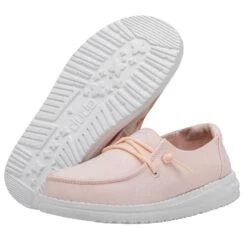 Wendy Youth Slub Canvas - Pink 10 Wendy Youth Slub Canvas - Pink -Timeless Shoes Shop 40143 680 WENDY YOUTH SLUB CANVAS PINK LEFT 3