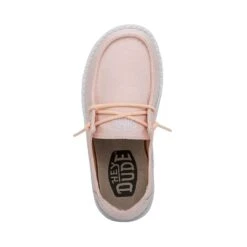 Wendy Youth Slub Canvas - Pink 13 Wendy Youth Slub Canvas - Pink -Timeless Shoes Shop 40143 680 WENDY YOUTH SLUB CANVAS PINK LEFT 6