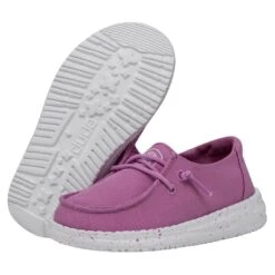 Wendy Toddler Slub Canvas - Violet -Timeless Shoes Shop 40144 508 WENDYTODDLERSLUBCANVAS VIOLET PAIRBOTTOM