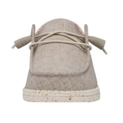 Wendy Chambray Wide - White Nut 11 Wendy Chambray Wide - White Nut -Timeless Shoes Shop 40151 2BK WENDYCHAMBRAYWIDE WHITENUT LEFTFRONT