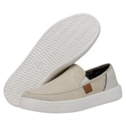 Sunapee Craft - White -Timeless Shoes Shop 40178 100 SUNAPEEMCRAFTLINEN WHITE PAIRBOTTOM