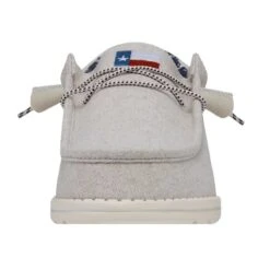 Wally Texas Canvas - Off White -Timeless Shoes Shop 40380 1LB WALLYTEXASCANVAS OFFWHITE LEFTFRONT