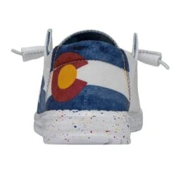 Wendy Colorado Watercolor - White -Timeless Shoes Shop 40383 100 WENDY COLORADOWATERCOLORWHITE LEFTBACK