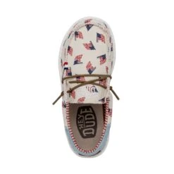 Wally Youth Americana - Flag -Timeless Shoes Shop 40479 1JR WALLYAMERICANAYOUTH FLAG LEFTTOP