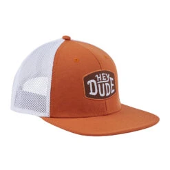 Trucker Cap - Orange -Timeless Shoes Shop 41004 810 TruckerHat Orange Side