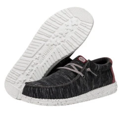 Wally Jersey - Black 10 Wally Jersey - Black -Timeless Shoes Shop FW23 M 40169 001 WALLY JERSEY BLACK LEFT PAIROUTSOLE