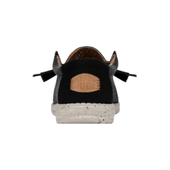 Wally Washed Canvas - Black -Timeless Shoes Shop FW23 M 40296 001 WALLY WASHED CANVAS BLACK LEFT BACK