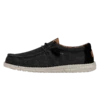 Wally Washed Canvas - Black -Timeless Shoes Shop FW23 M 40296 001 WALLY WASHED CANVAS BLACK LEFT PROFILE